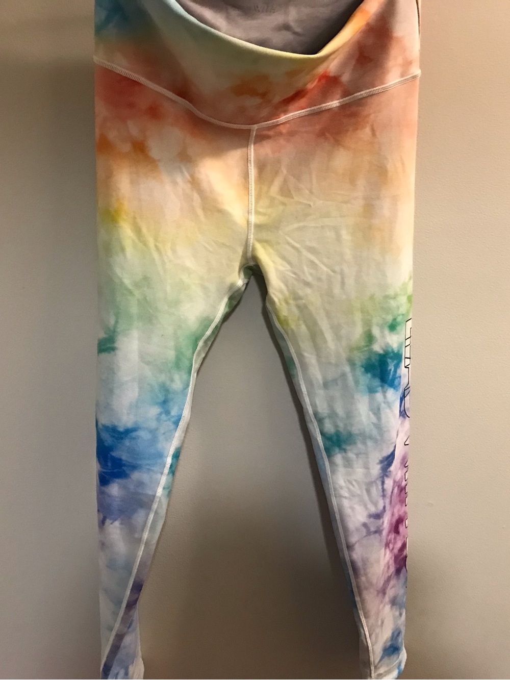 Peloton Tie-Dye Leggings in Rainbow Hues